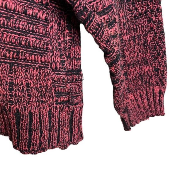 John Ashford Pink Vintage Marled Knit Crewneck Sweater - Picture 4 of 9